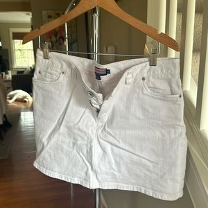 Vineyard Vines White Denim Skirt